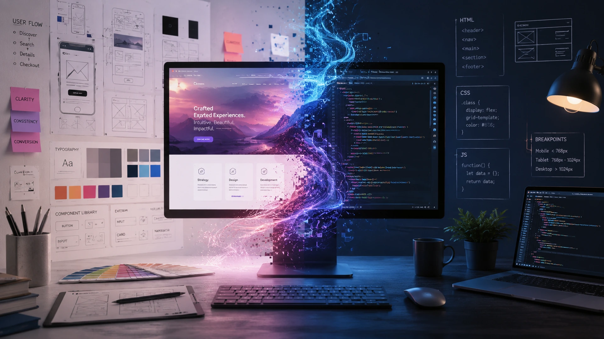 Diseño y desarrollo web con tecnología creativa